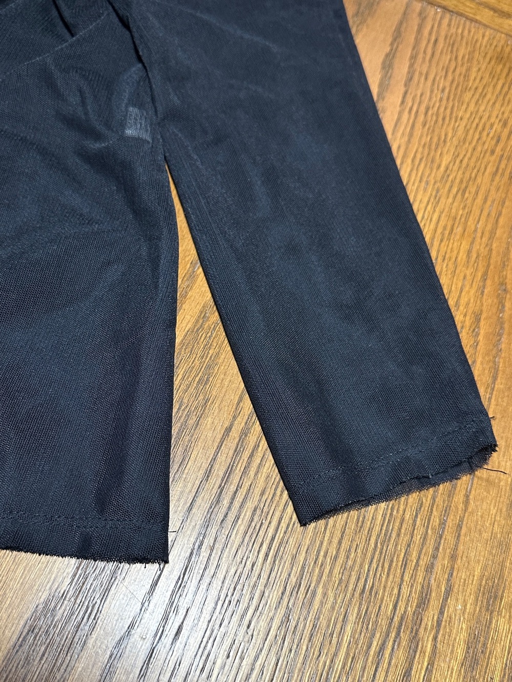 A’nue Ligne Black Sheer Long-Sleeve Blouse XL - Picture 8 of 9